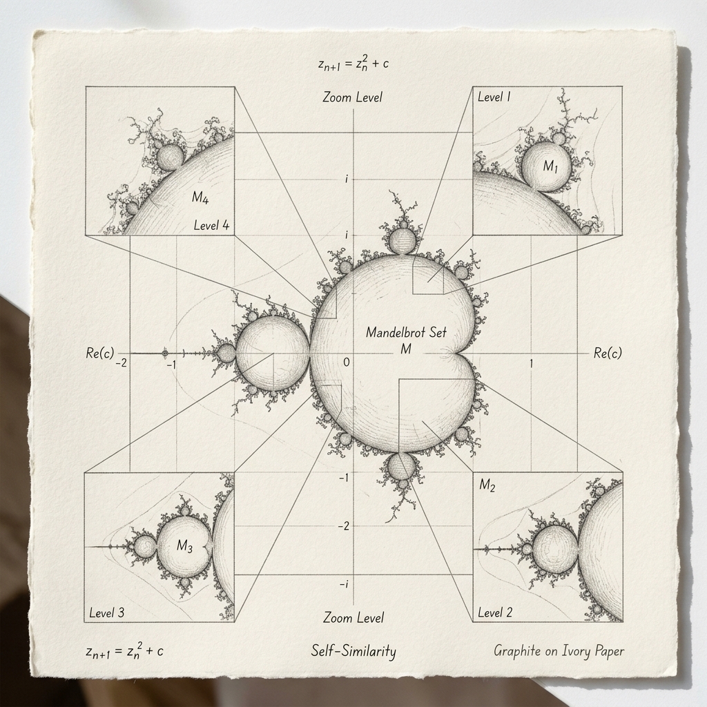 Mandelbrot Fraktal Geometrisi ve Kendi Kendine Benzerlik