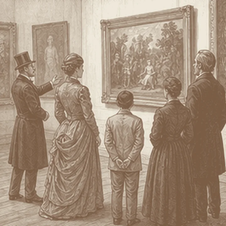 National Gallery ve medeni yurttaş düşüncesini hatırlatan simgesel bölüm resmi.