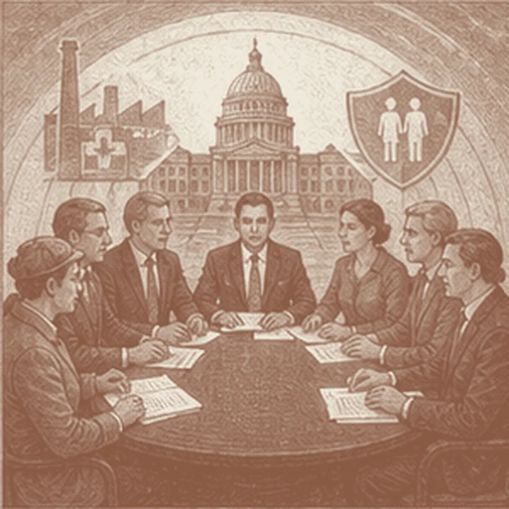 Toplumsal devlet özel ve kamusal sınırı değiştirir düşüncesini hatırlatan simgesel bölüm resmi.
