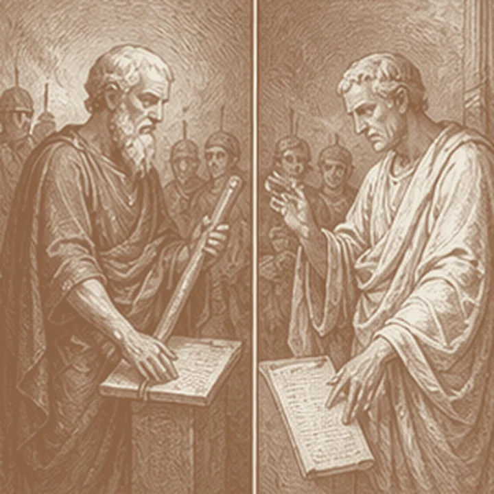 Theseus ve Romulus: kurucu kahraman fikrini somutlaştıran simgesel sahne.